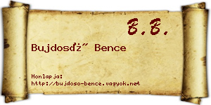 Bujdosó Bence névjegykártya